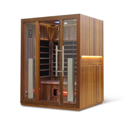 HealthSmart 3 Person Full Spectrum "Smart" WIFI Infrared Sauna