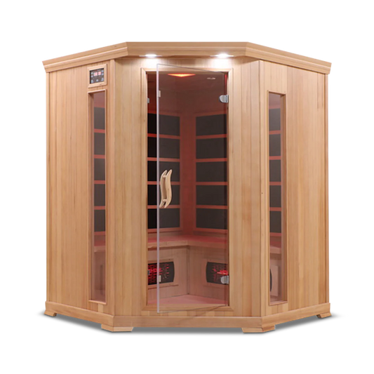 HealthSmart 4 Person Full Spectrum Corner Infrared Sauna