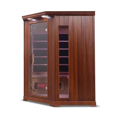 HealthSmart 4 Person Full Spectrum Corner Infrared Sauna