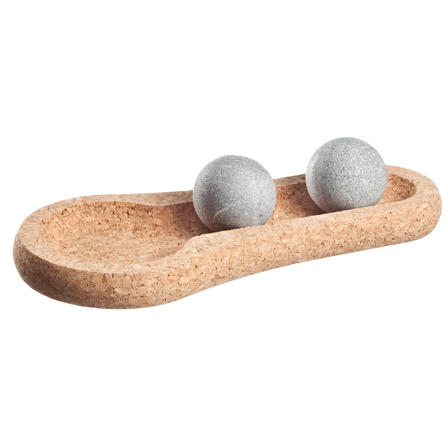 Hukka Solejoy Foot Reflexology Set (2 Balls + Cork Base)